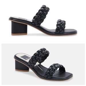 Dolce Vita Ronin Braided Mule Heel in Black